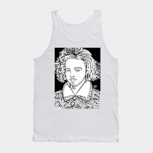 CHRISTOPHER MARLOWE ink portrait Tank Top